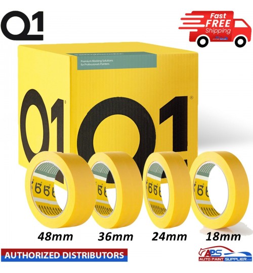 Q1 PREMIUM MASKING TAPE ROLL 24/36/48mm BOX